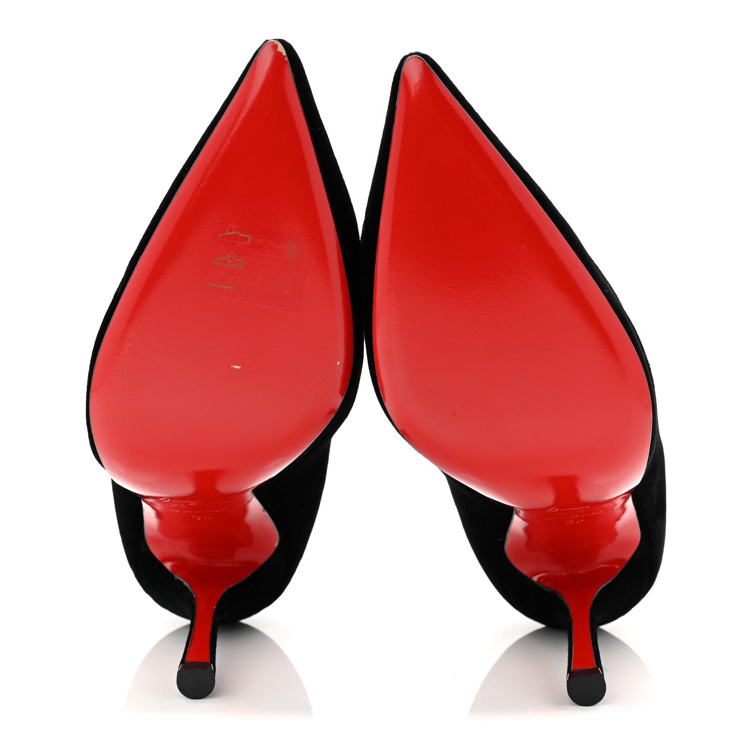 Christian Louboutin Velvet Decoltish 100 Pumps 35 Black 6 of 9