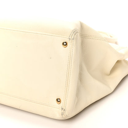 Chanel Caviar Cerf Executive Shopper Tote White 11 of 17