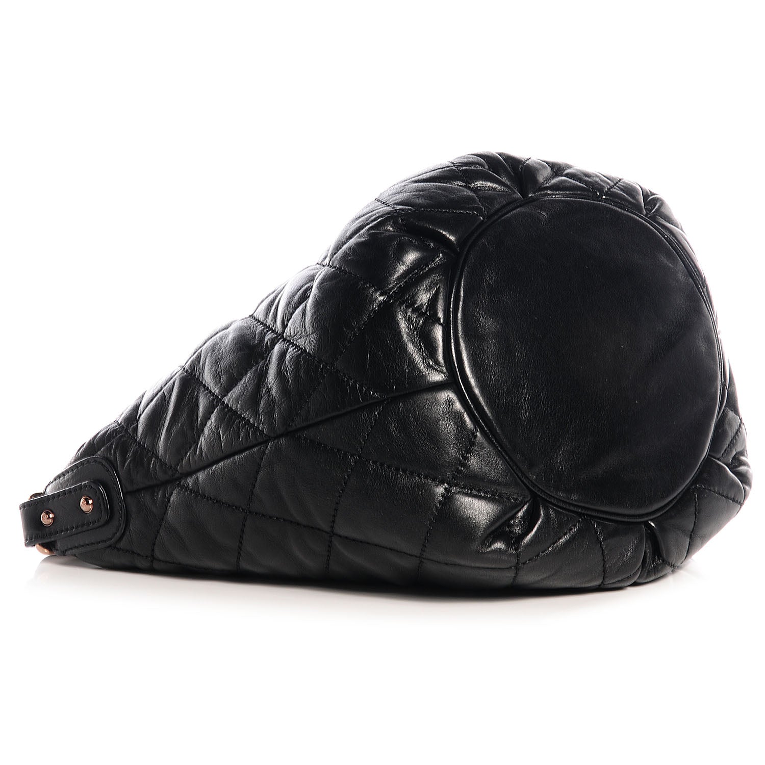 Chanel Lambskin Cloudy Bundle Hobo Black 4 of 7