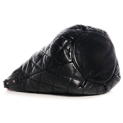 Chanel Lambskin Cloudy Bundle Hobo Black 4 of 7