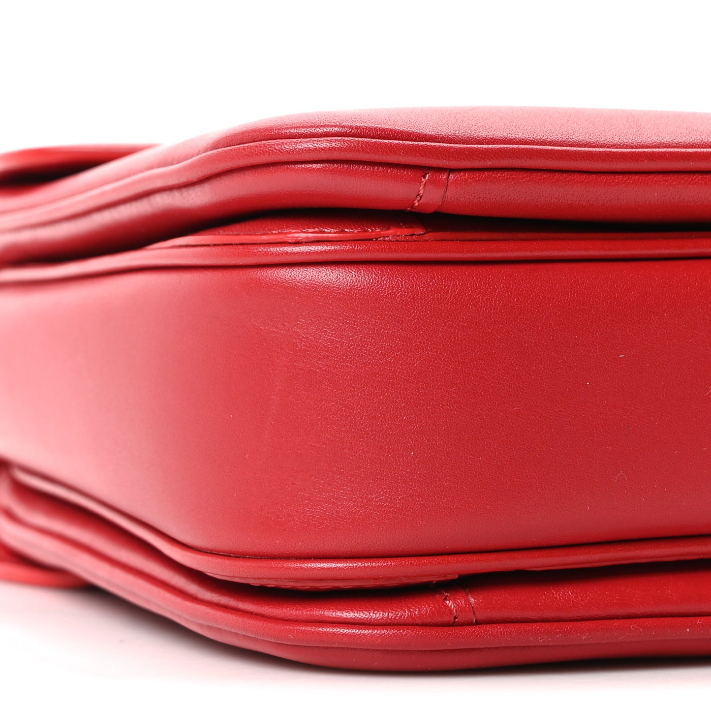 Shiny Calfskin Medium C Bag Red