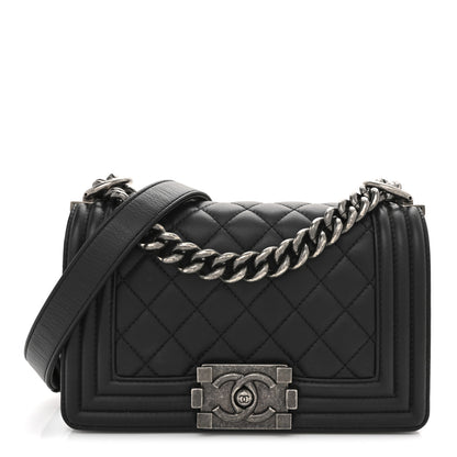 Chanel Calfskin Quilted Small Boy Flap Black 1 of 11