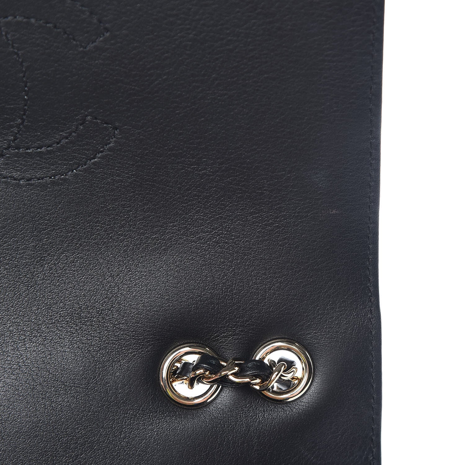Chanel Calfskin Chevron Quilted Mini Statement Flap Black 10 of 12
