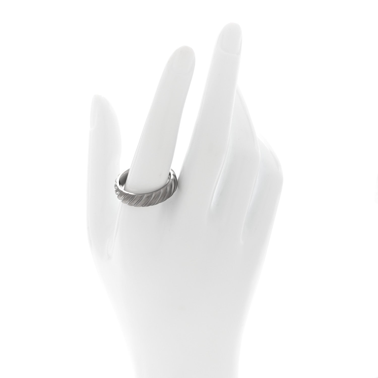 David Yurman Titanium 6mm Cable Band Ring 62 10 2 of 5