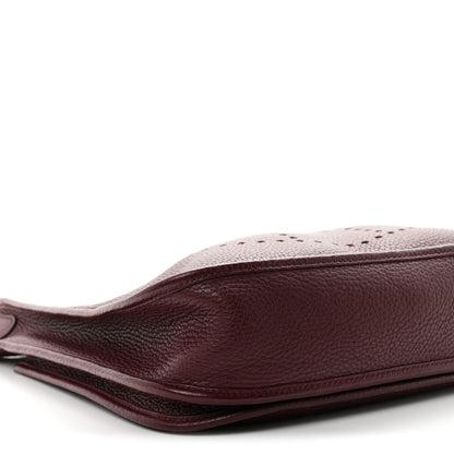Hermes Taurillon Clemence Evelyne III PM Bordeaux 9 of 10