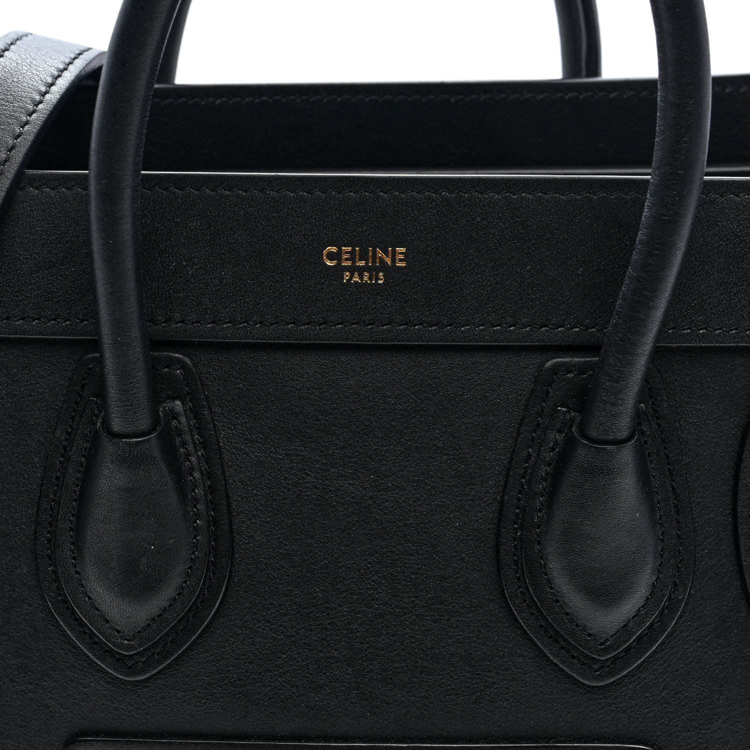 Celine Smooth Calfskin Nano Luggage Black 7 of 9