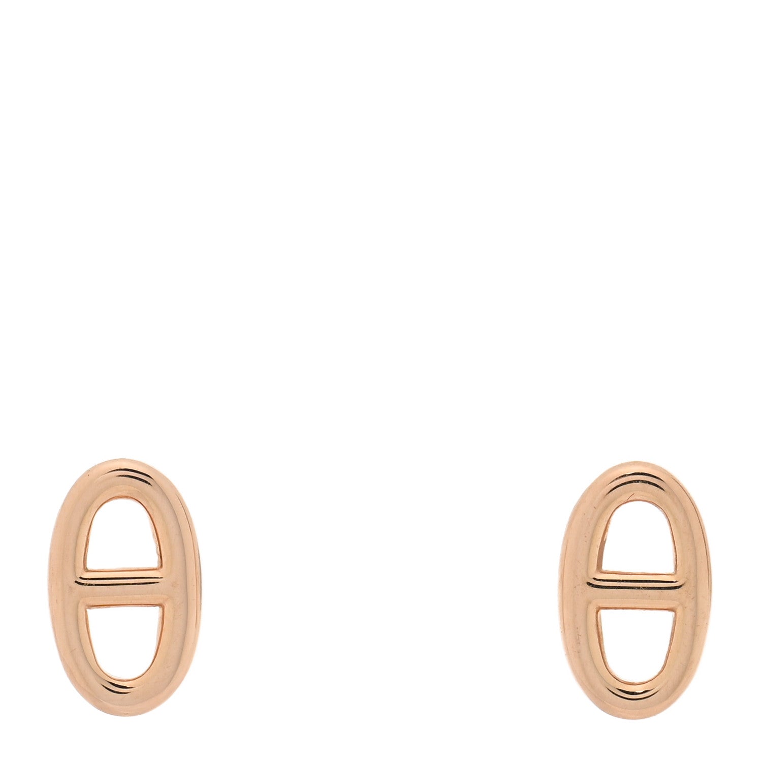 Hermes 18K Rose Gold TPM Farandole Stud Earrings 1 of 5