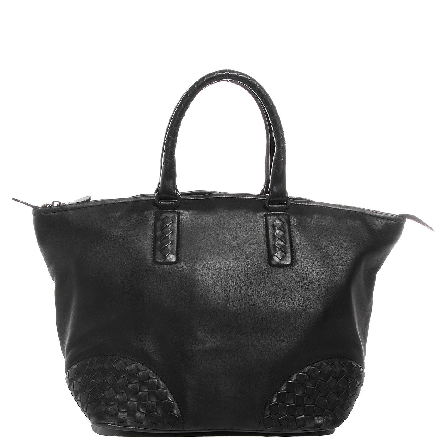 Nappa Intrecciato Woven Tote Nero Black