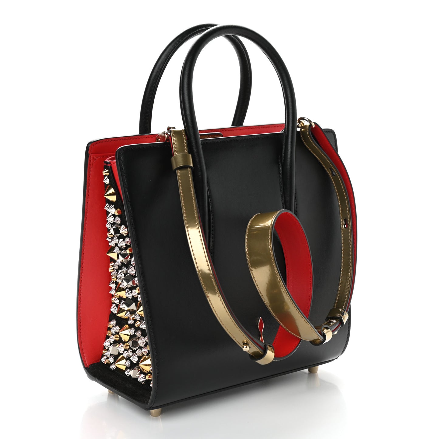 Calfskin Embroidered Small Paloma Multicolor