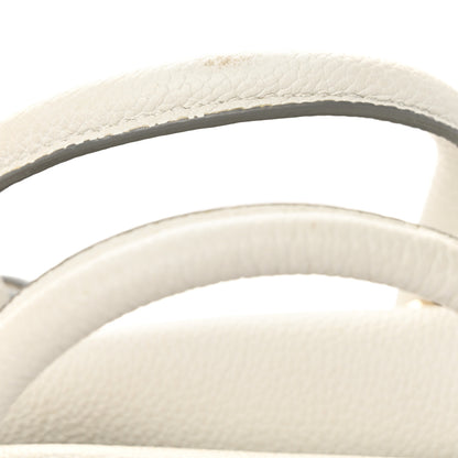 MCM Grained Calfskin Mini Milla Tote White Flake 9 of 9