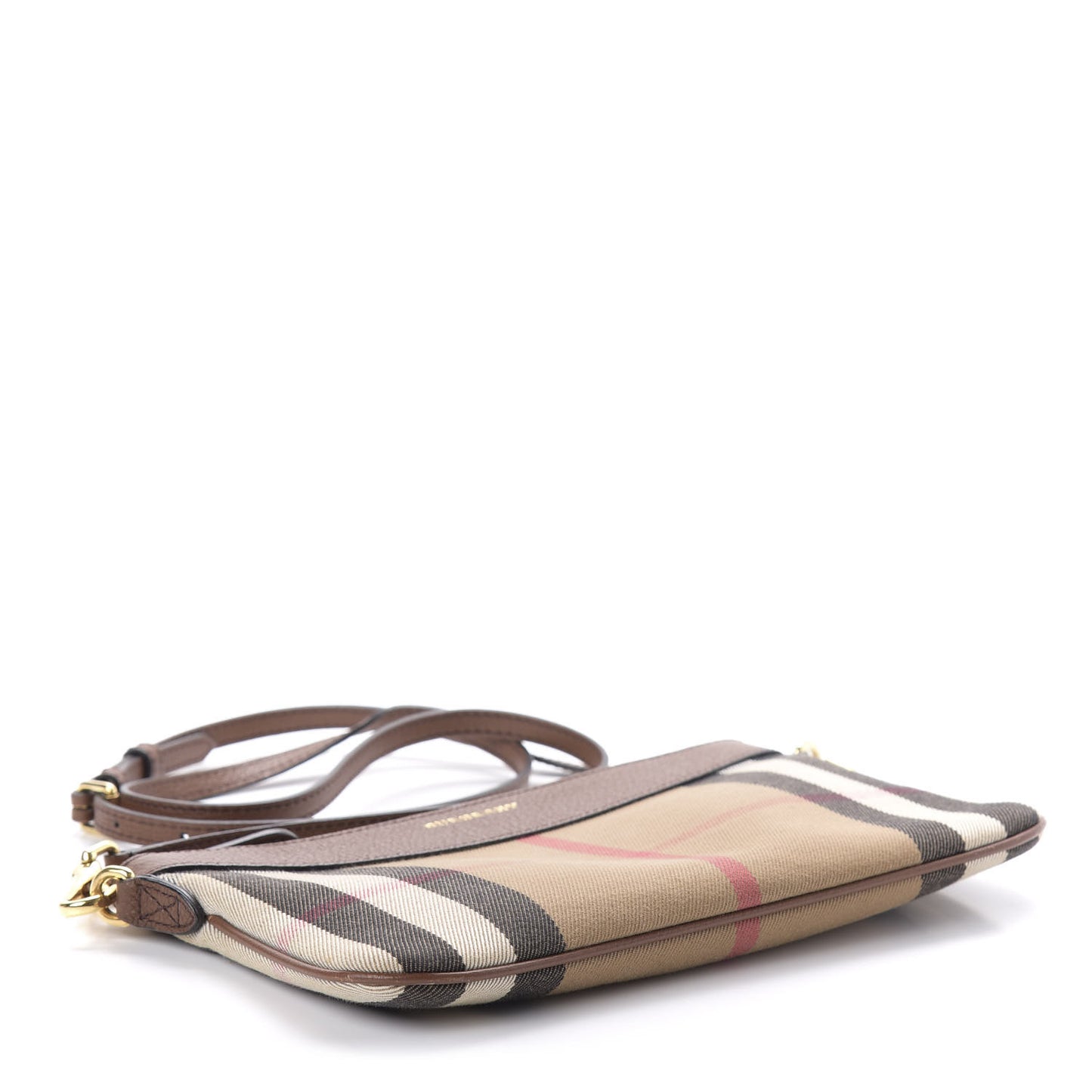 House Check Derby Peyton Crossbody Clutch Bag Tan