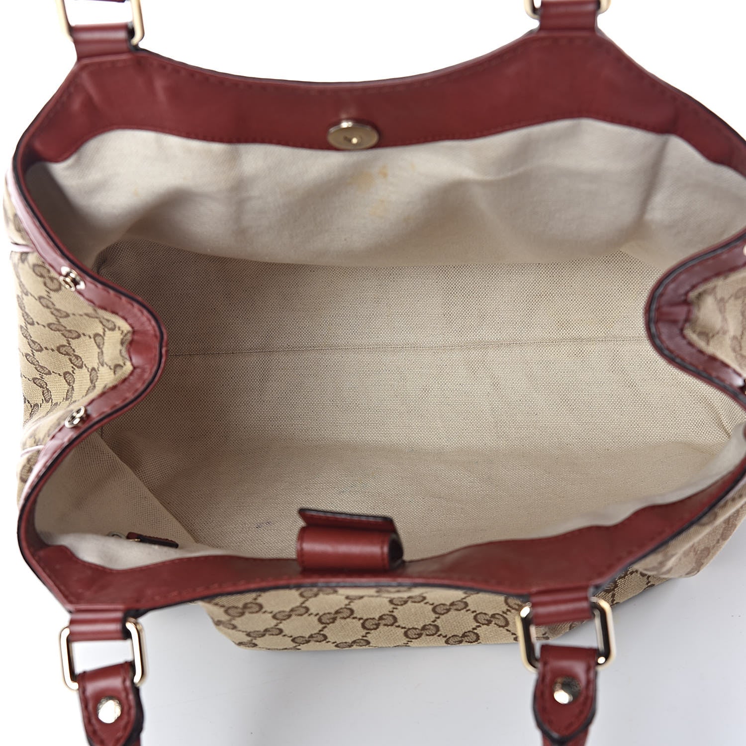 Gucci Monogram Medium Sukey Tote Dark Red 5 of 11