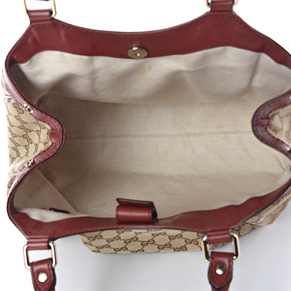Gucci Monogram Medium Sukey Tote Dark Red 5 of 11