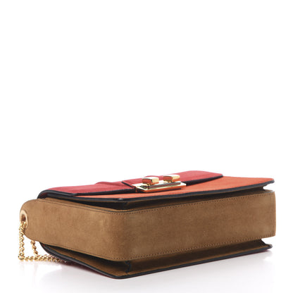 Lanvin Suede Color Block Small Jiji Shoulder Bag Multicolor 4 of 10