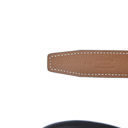 Hermes Swift Epsom 24mm Belt Strap 90 Black Gold 4 of 9