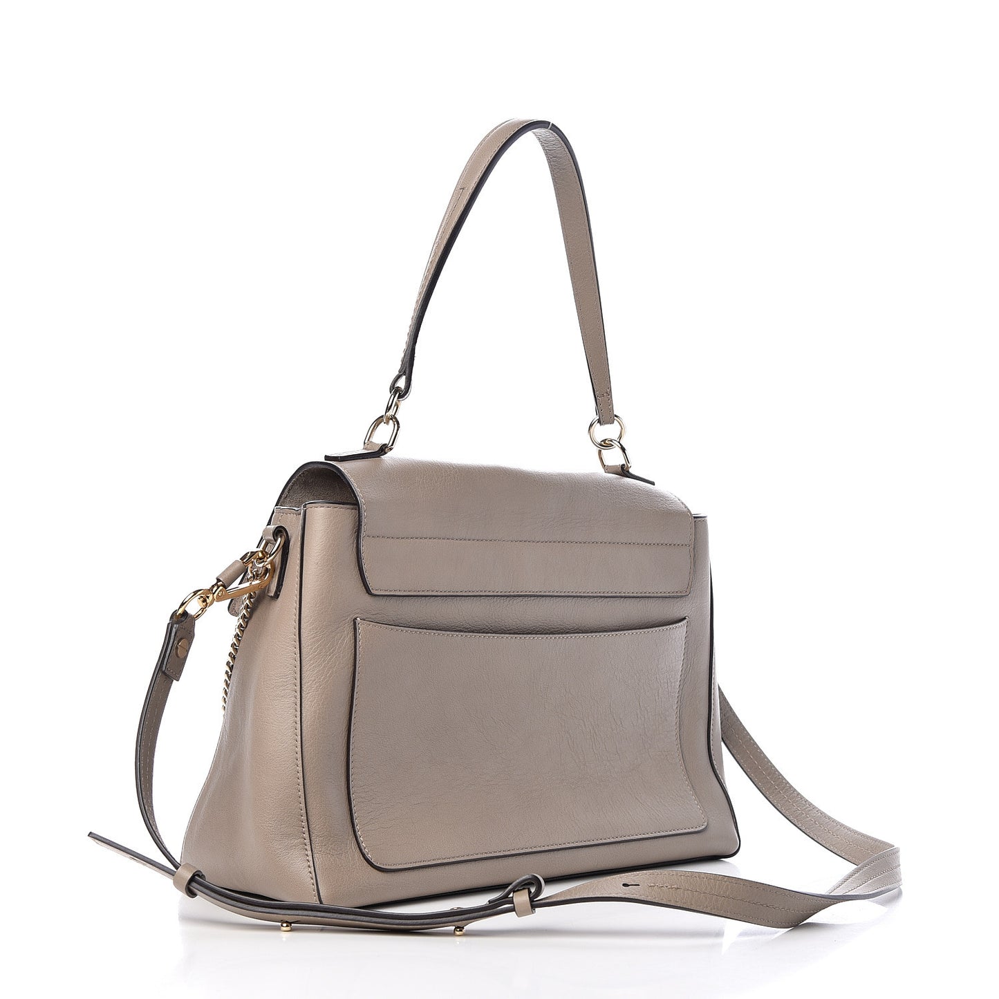 Calfskin Medium Faye Day Shoulder Bag Motty Grey
