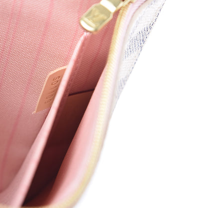 Louis Vuitton Damier Azur Neverfull MM GM Pochette Rose Ballerine 8 of 8