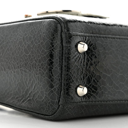 Christian Dior Ceramic Effect Deerskin Jeweled Swan Mini Lady Dior Black 9 of 10
