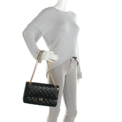 Chanel Aged Calfskin Quilted 2.55 Reissue 226 Flap Black 2 of 7