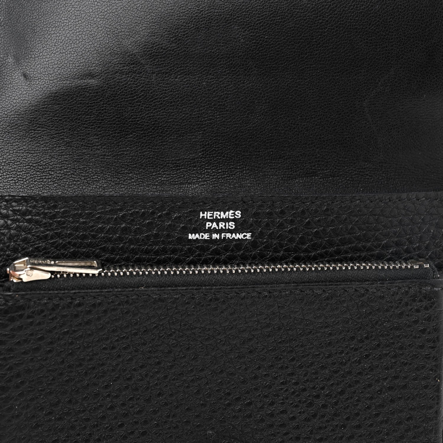 Hermes Togo Dogon Compact Wallet Black 6 of 13