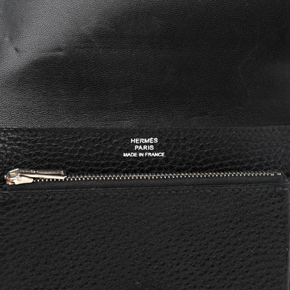 Hermes Togo Dogon Compact Wallet Black 6 of 13
