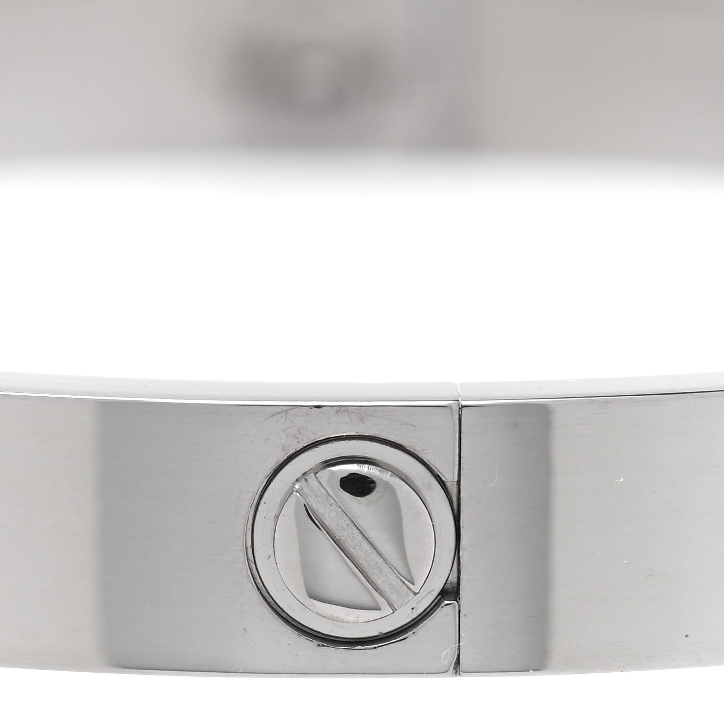 18K White Gold LOVE Bracelet 17