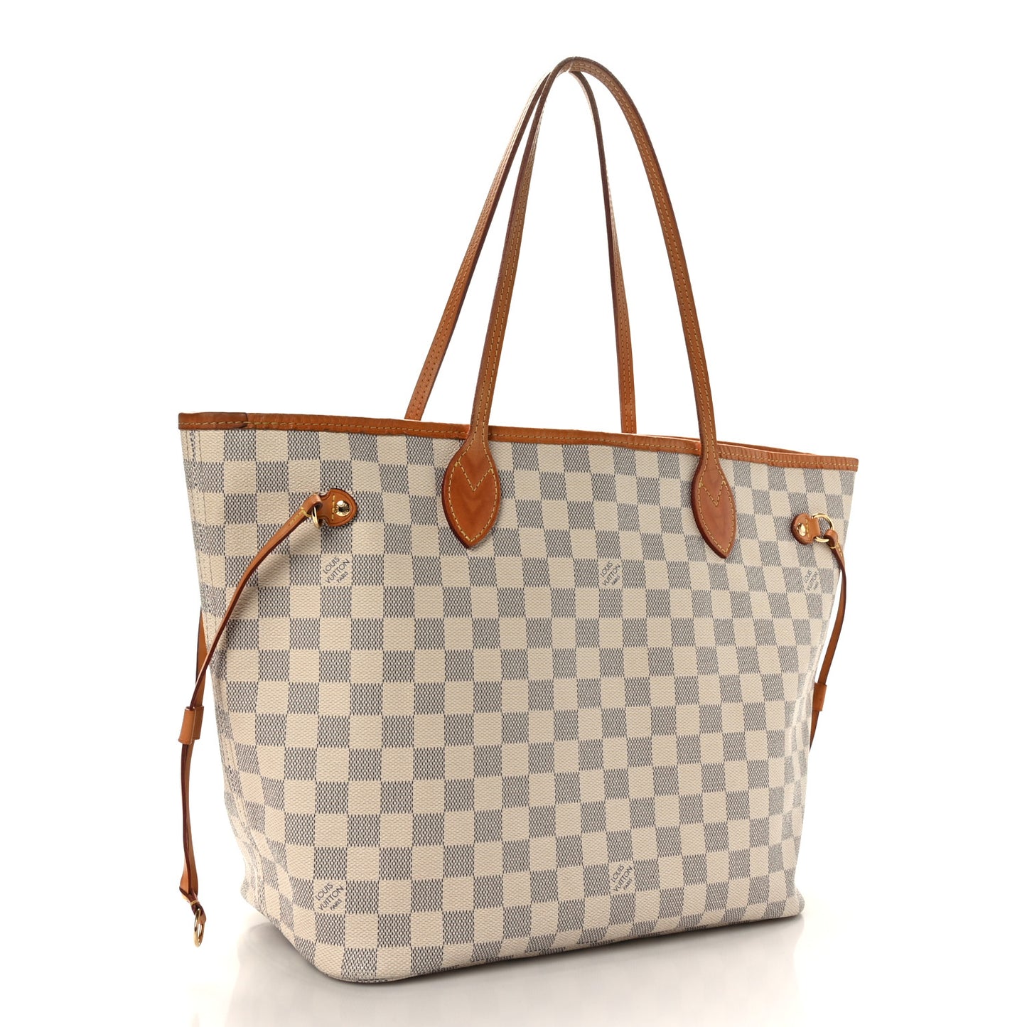 Damier Azur Neo Neverfull MM Rose Ballerine