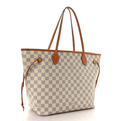Louis Vuitton Damier Azur Neo Neverfull MM Rose Ballerine 4 of 10