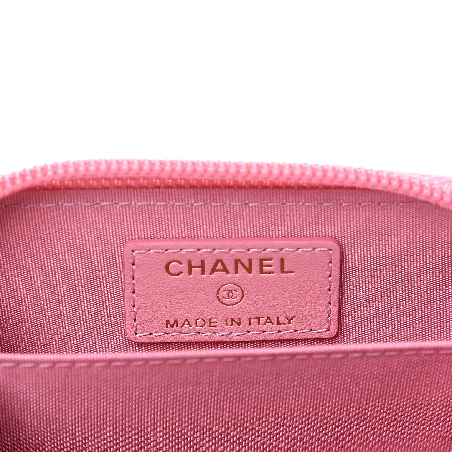 Caviar Quilted Boy Zip Around Coin Purse Wallet Dark Pink