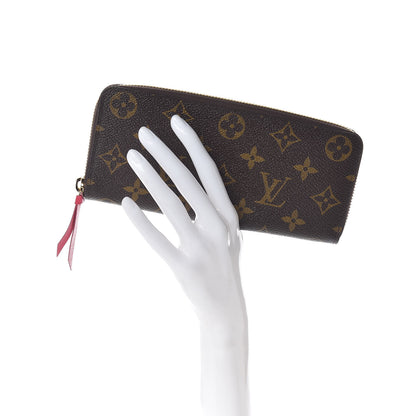 Louis Vuitton Monogram Clemence Wallet Fuchsia 2 of 8