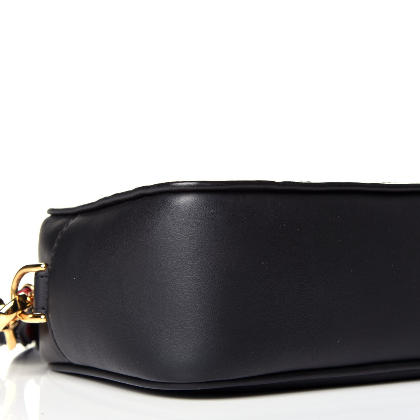 Vitello Century Bi-Color FF 1974 Embossed Mini Camera Case Maya Black