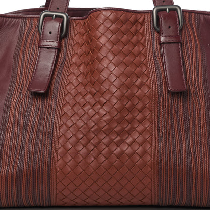 Bottega Veneta Nappa Intrecciato Embroidered Tote Barolo Brique 14 of 14