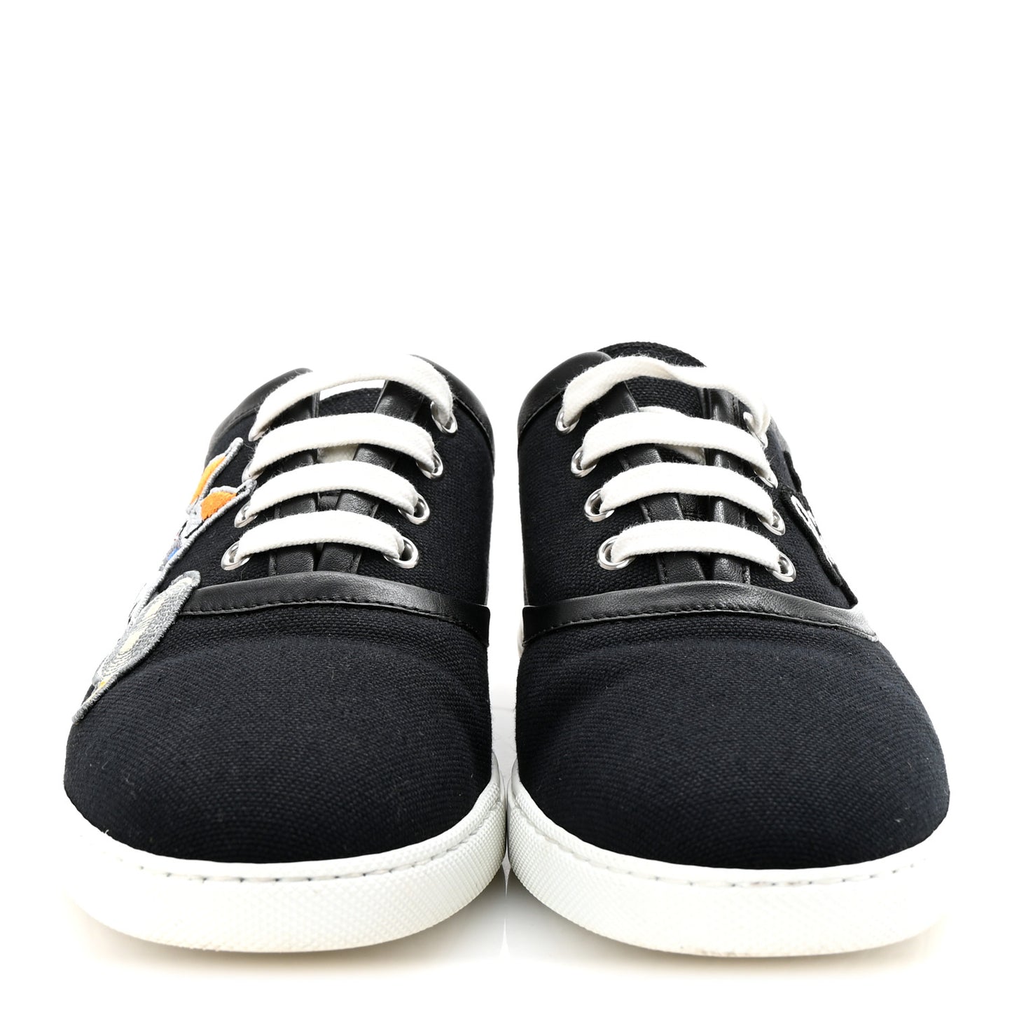 Canvas Embroidered Innocent Sneakers 37 Black