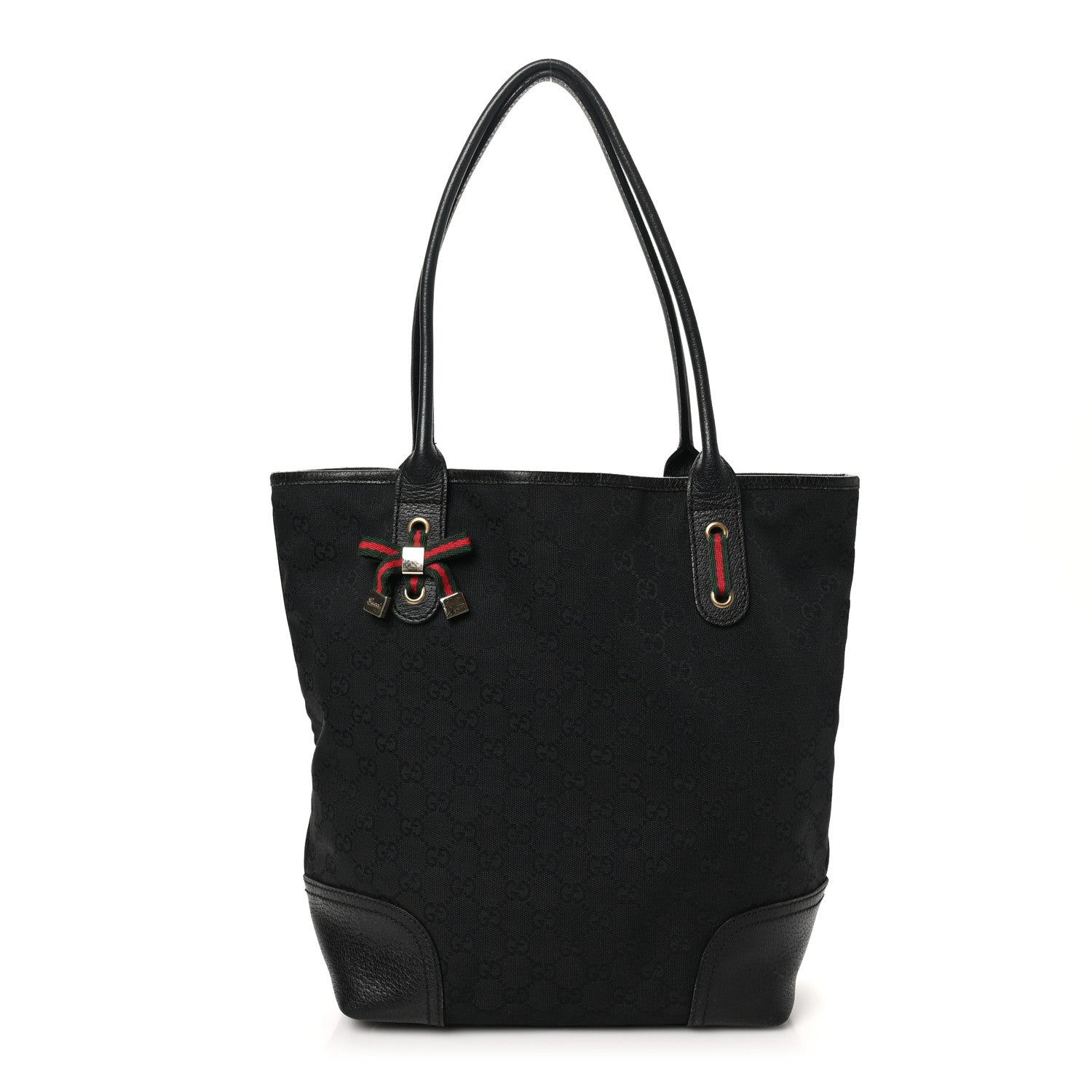 Gucci Monogram Medium Princy Tote Black 1 of 11