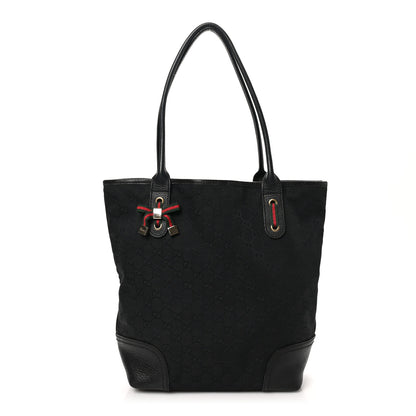 Gucci Monogram Medium Princy Tote Black 1 of 11