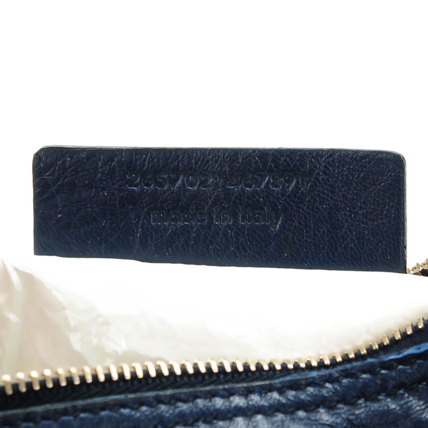 Lambskin Patent Large Neo Double Reversible Tote Navy White