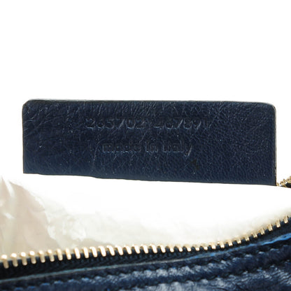 Saint Laurent Lambskin Patent Large Neo Double Reversible Tote Navy White 8 of 8
