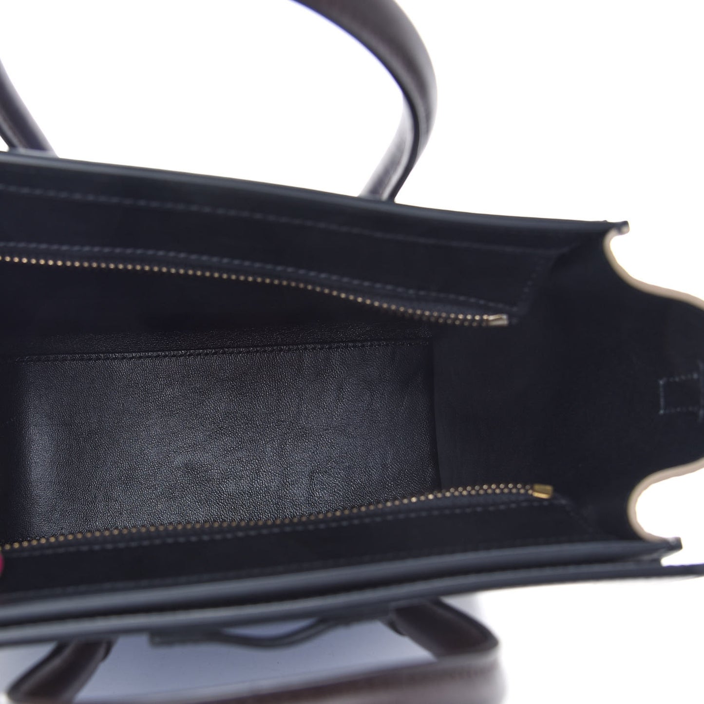 Smooth Calfskin Bullhide Nano Tri-Color Luggage Indigo