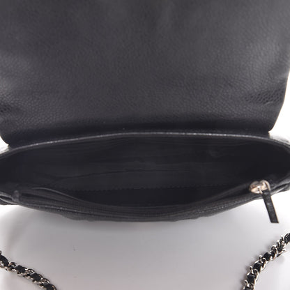 Chanel Caviar Half Moon Wallet On Chain WOC Black 5 of 8