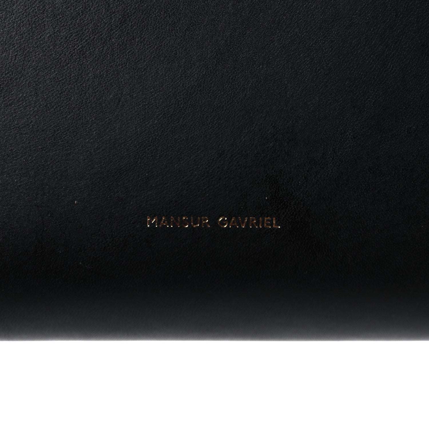 Mansur Gavriel Vegetable Tanned Calfskin Bucket Bag Black Royal 16 of 16