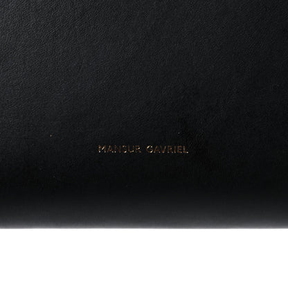 Mansur Gavriel Vegetable Tanned Calfskin Bucket Bag Black Royal 16 of 16