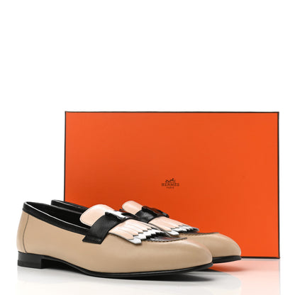 Hermes Goatskin Womens Royal Loafers 39.5 Multicolor 9 of 9