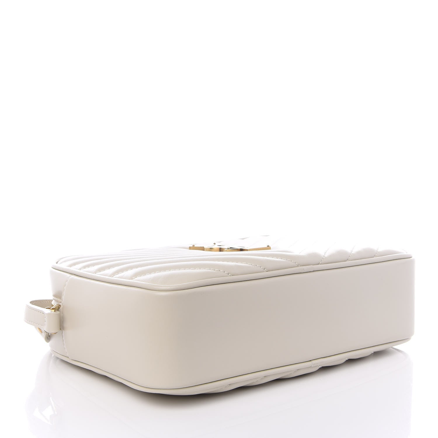 Saint Laurent Calfskin Matelasse Monogram Lou Camera Bag Crema Soft 3 of 8