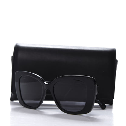 Chanel Acetate Strass Polarized Square Sunglasses 5422-B Black 9 of 9