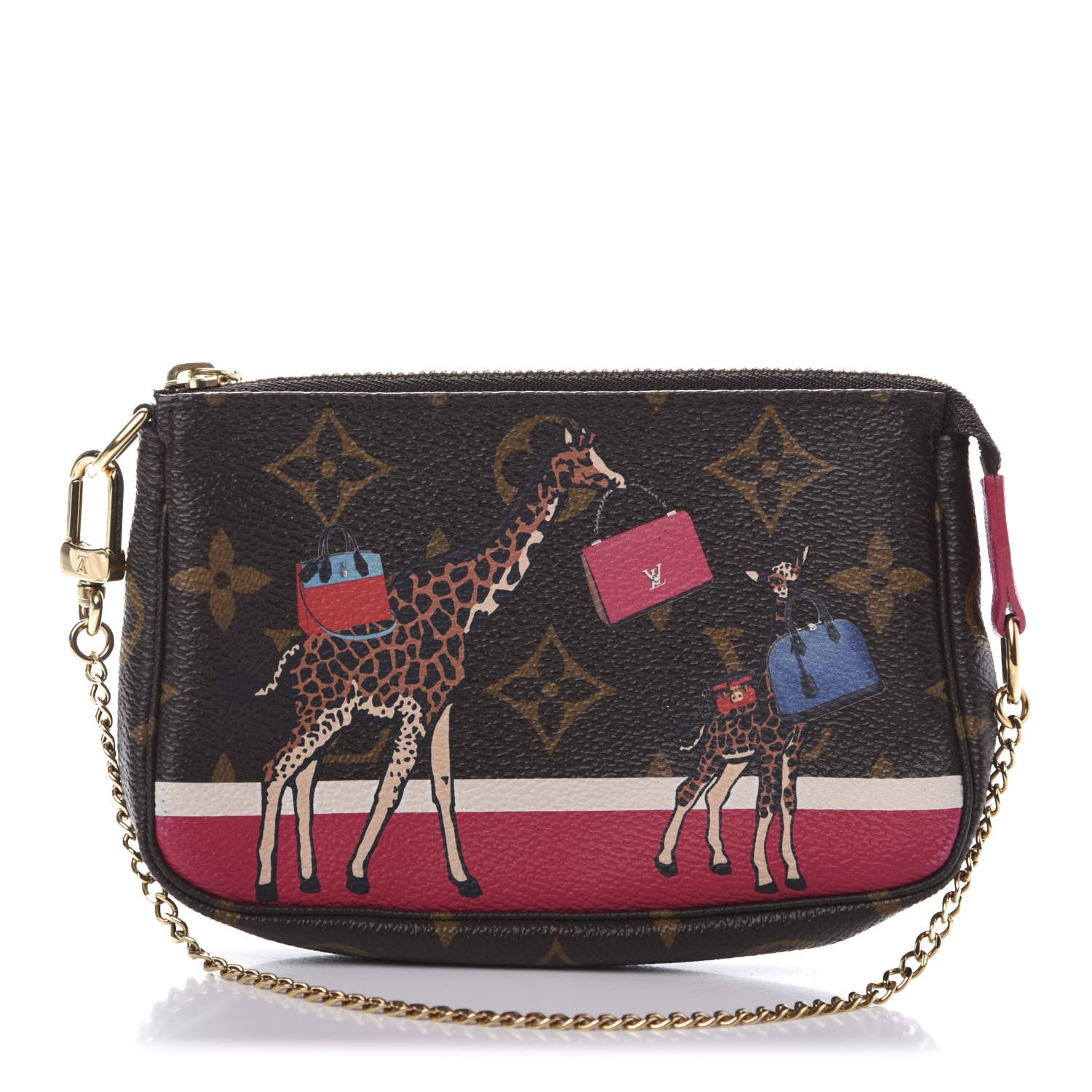 Louis Vuitton Monogram 2017 Christmas Animation Mini Pochette Accessories 1 of 9