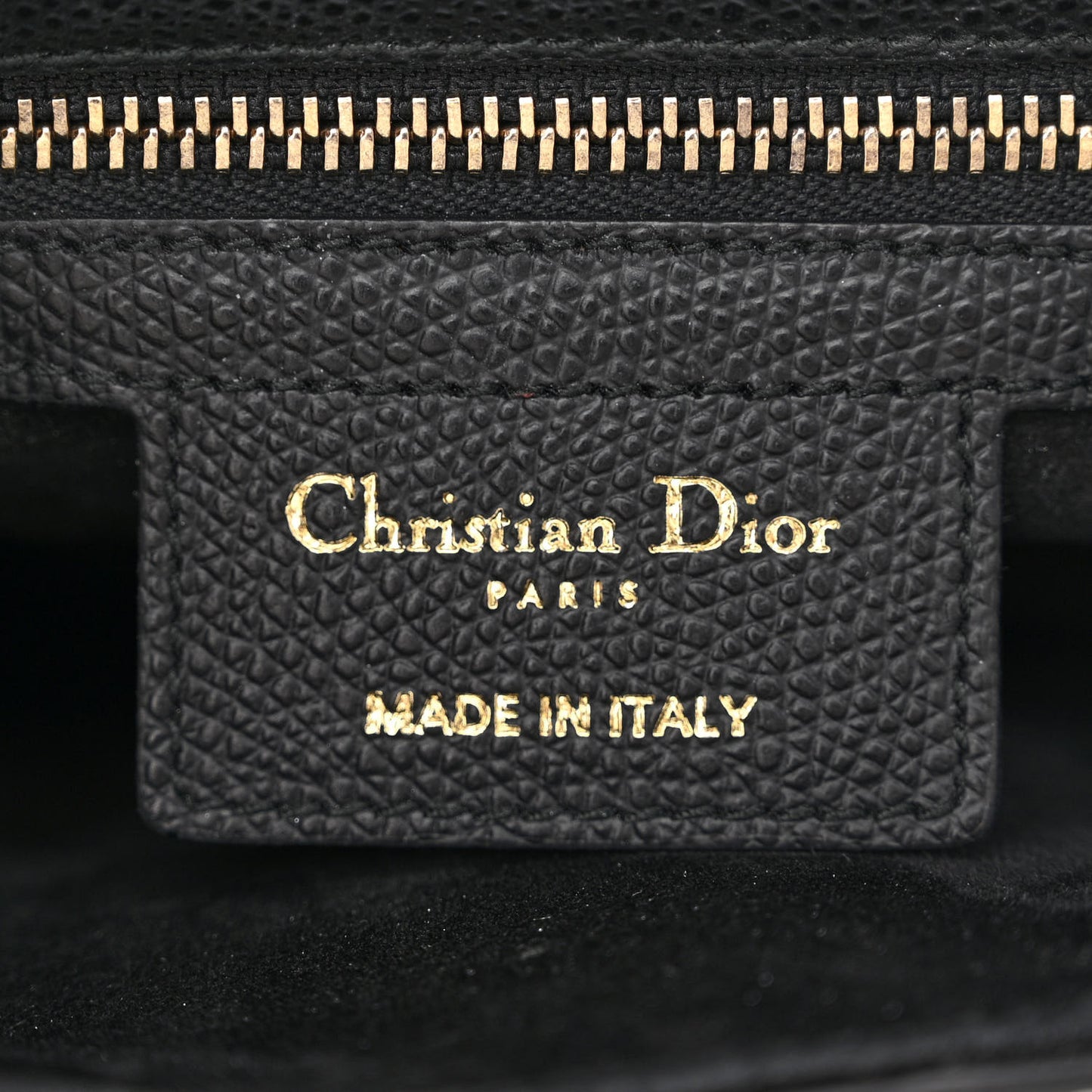 Grained Calfskin Saddle Bag Black