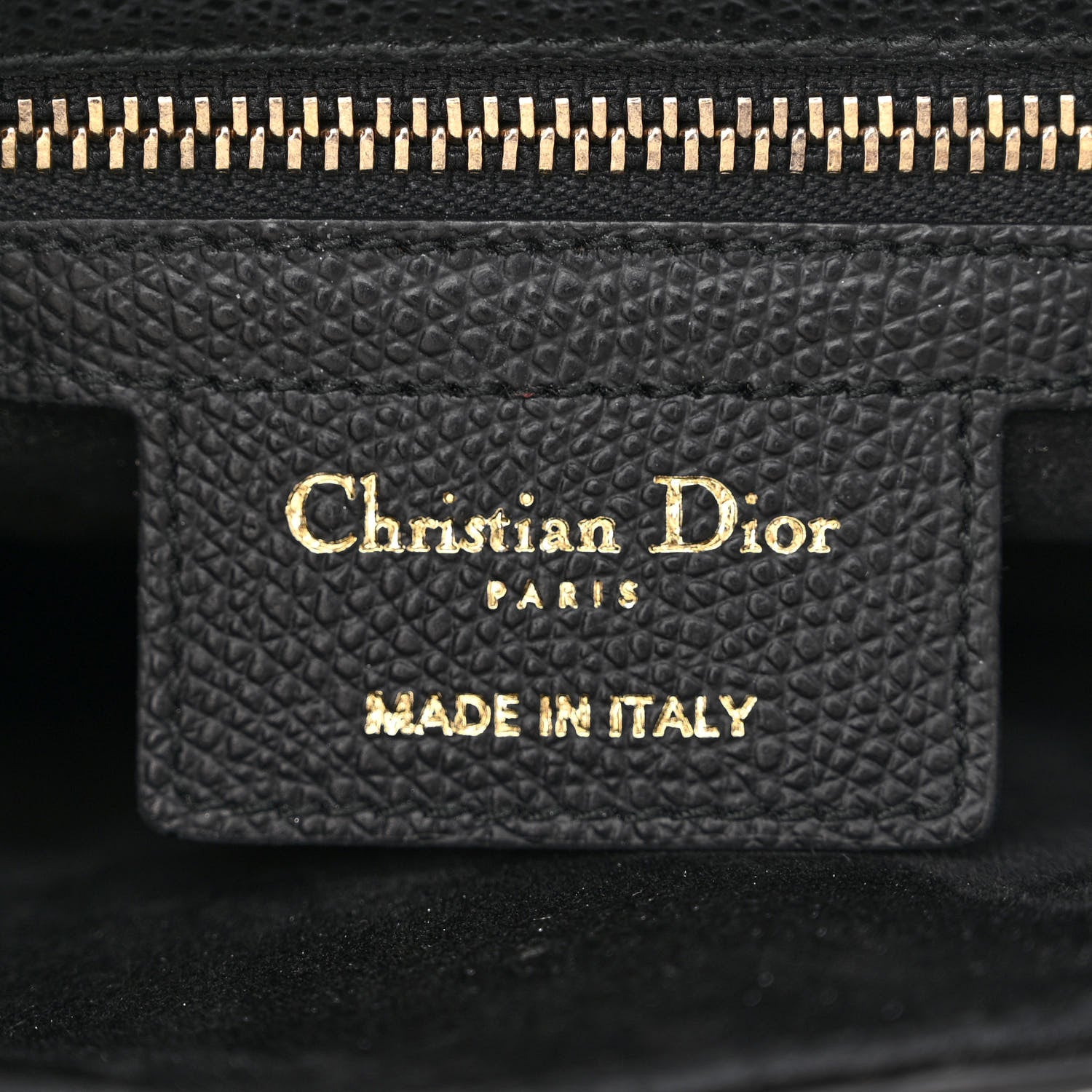 Christian Dior Grained Calfskin Saddle Bag Black 6 of 10