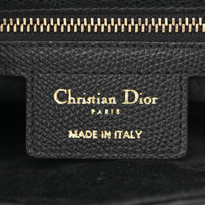 Christian Dior Grained Calfskin Saddle Bag Black 6 of 10