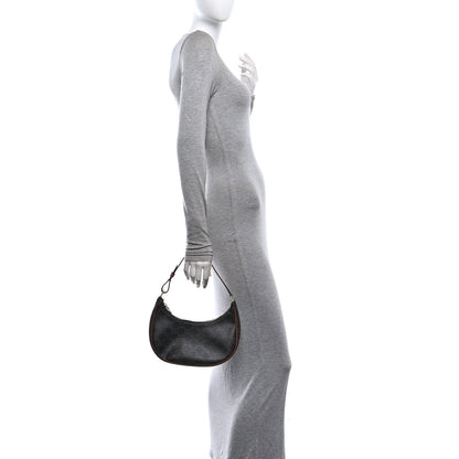 Celine Triomphe Canvas Calfskin Ava Shoulder Bag Tan 2 of 10