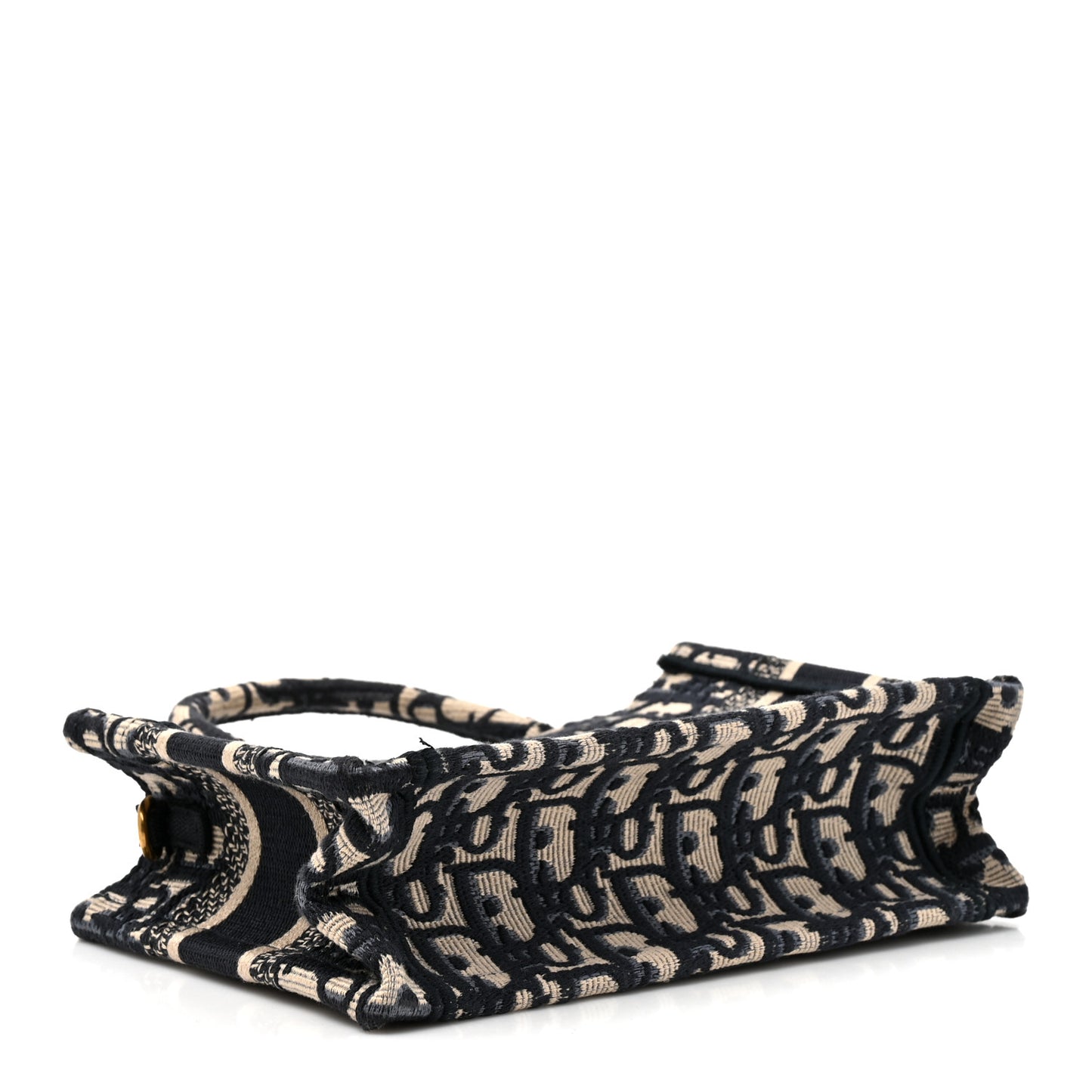 Oblique Mini Book Tote With Strap Blue Multicolor